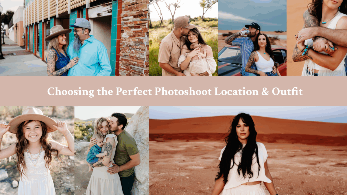 choosing the perfect location and outfit for a photoshoot