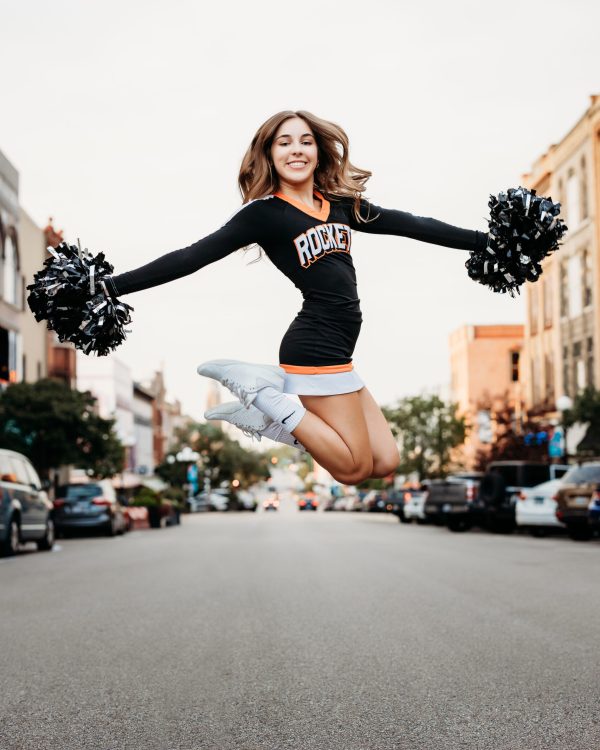 Senior Photos Cheerleader Bloomington Illinois